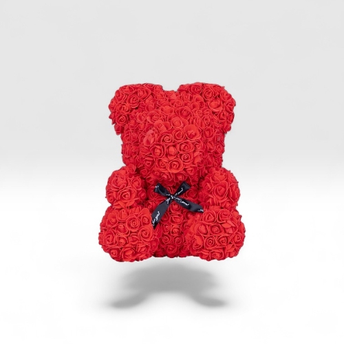 Luxury Red Rose Bear 40cm