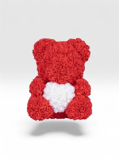 Luxury Red Bear with Heart 40cm