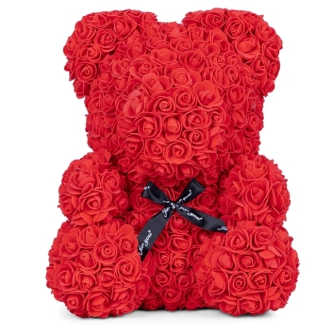 Luxury Red Rose Bear 40cm